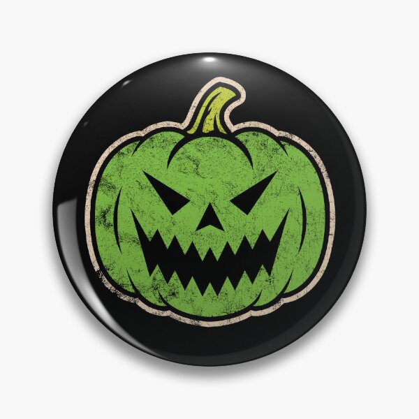 Item preview, Halloween Retro Jack-O-Lantern (Green) designed and sold by Hanzo Design.