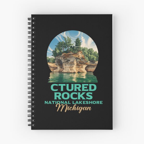 Item preview, Pictured Rocks National Lakeshore Michigan Vintage Art designed and sold by LinaValearte.