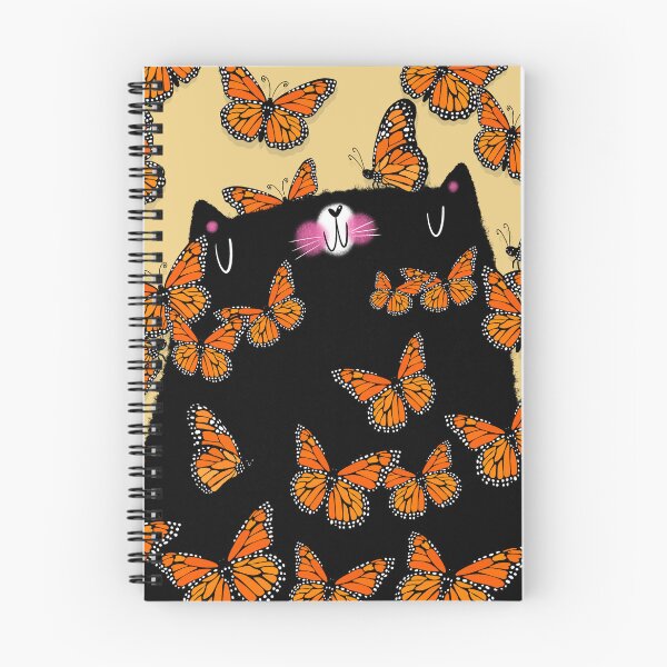 Item preview, Black Cat and Monarch Butterflies designed and sold by poket.piktures.
