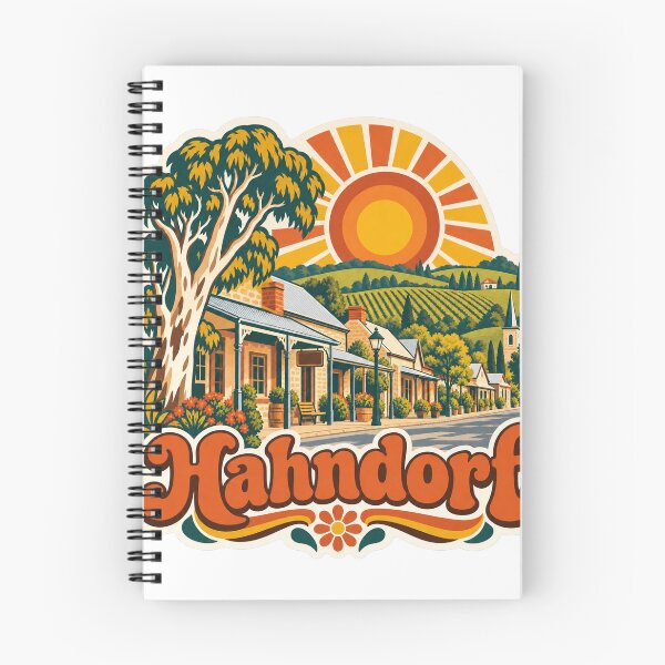 Item preview, Hahndorf Australia Travel Souvenir - Retro Illustration designed and sold by VisualArtsOasis.