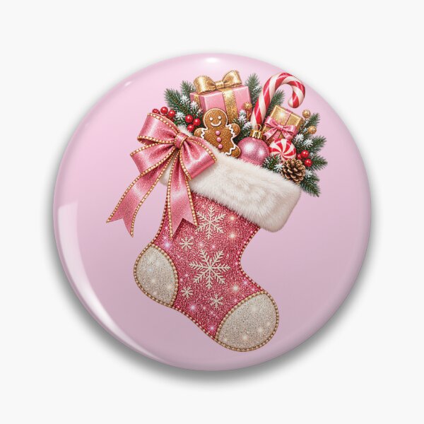 Item preview, Sparkly Pink Christmas Stocking designed and sold by MIRANDA CREATIVE.