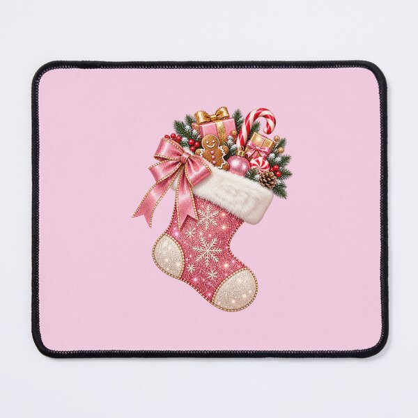 Item preview, Sparkly Pink Christmas Stocking designed and sold by MIRANDA CREATIVE.