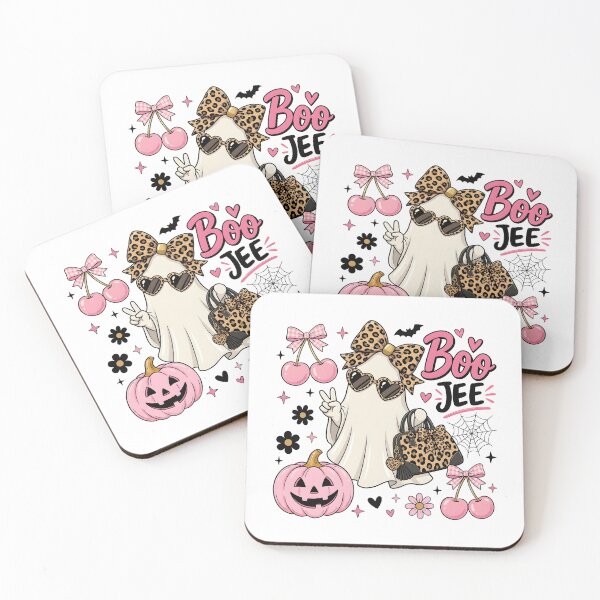 Item preview, Pink Ghost Halloween Leopard Bow Girls designed and sold by KroghDs.