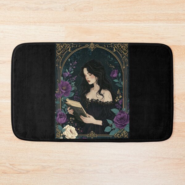 Item preview, Gothic Woman Reading Book Dark Academia Portrait Art designed and sold by TripleMoonCrafts.