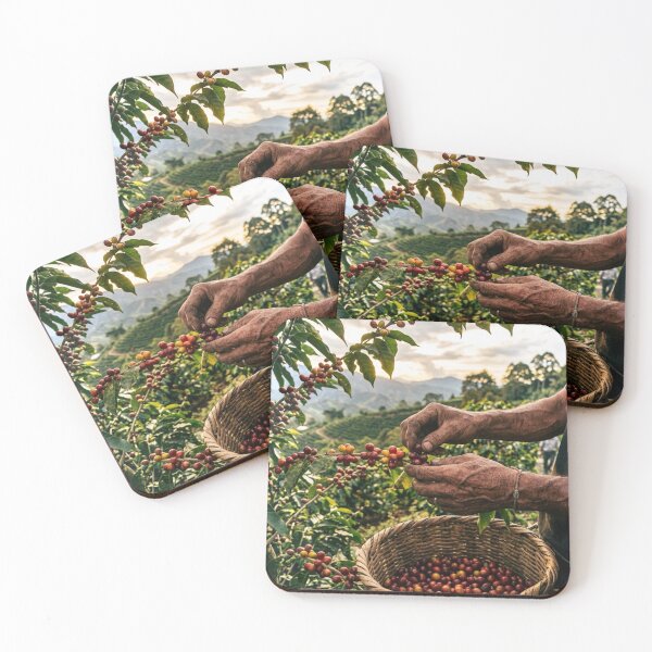 Item preview, Coffee farmer harvesting coffee designed and sold by dehosteleria.