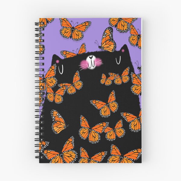 Item preview, Black Cat and Monarch Butterflies designed and sold by poket.piktures.