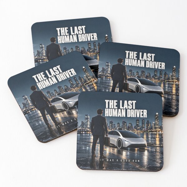 Item preview, The Last Human Driver Self Driving Car Poster Design designed and sold by Kenzie & Co.