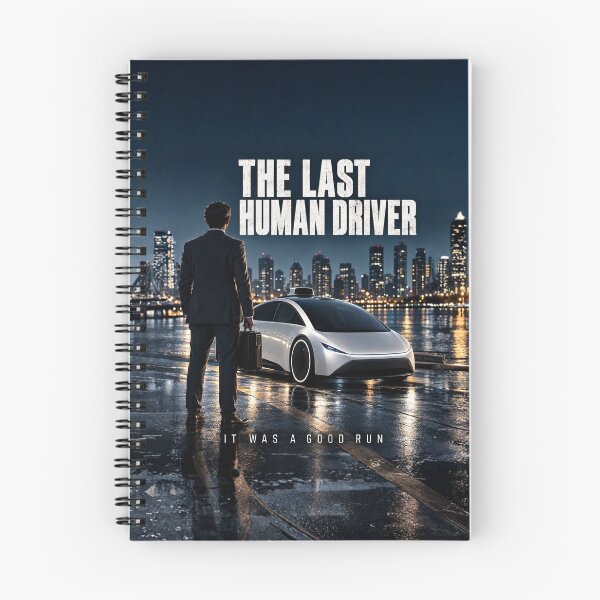 Item preview, The Last Human Driver Self Driving Car Poster Design designed and sold by Kenzie & Co.