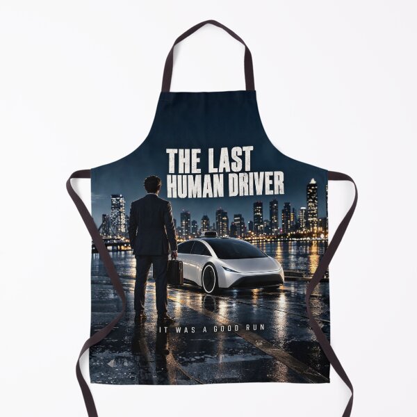 Item preview, The Last Human Driver Self Driving Car Poster Design designed and sold by Kenzie & Co.
