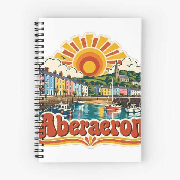 Item preview, Aberaeron Wales Travel Souvenir - Retro Illustration designed and sold by VisualArtsOasis.