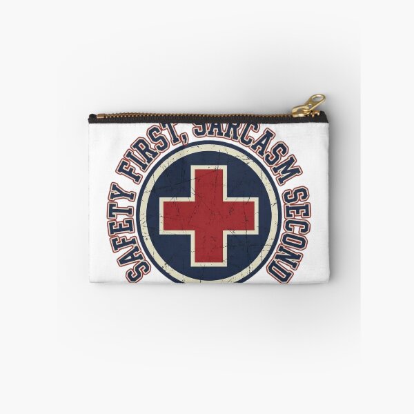 Item preview, Safety First Sarcasm Second Vintage Nurse Medical Humor T-Shirt Healthcare Worker Gift designed and sold by Dlvznbm.
