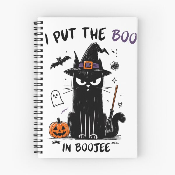 Item preview, I Put the Boo in Boojee  - Funny Halloween Witch Cat designed and sold by AnyGil.