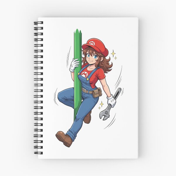 Item preview, Marioette Cute Plumber Girl with Pipe designed and sold by Heaton-B-Design.