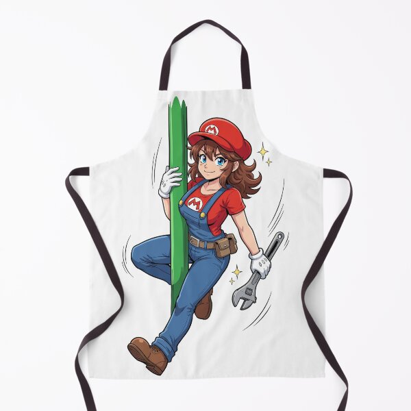 Item preview, Marioette Cute Plumber Girl with Pipe designed and sold by Heaton-B-Design.