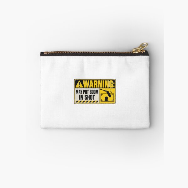 Item preview, Warning: May Put Boom In Shot — Boom Operator Film Crew Warning Label designed and sold by IronmaskCams.