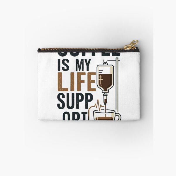 Item preview, Coffee Is My Life Support Funny Nurse T-Shirt Night Shift Nurse Coffee Healthcare Worker Gift designed and sold by Dlvznbm.