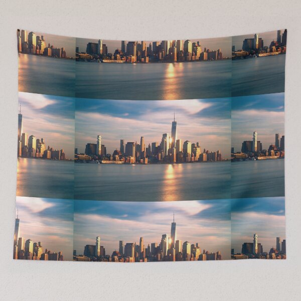 Item preview, Manhattan Sunset - New York City Skyline Reflection designed and sold by DGMaxShop.