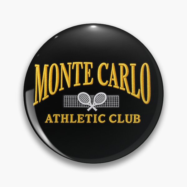 Item preview, Monte Carlo Athletic Club Embroidered Tennis Design | Vintage Tennis Sports Graphic designed and sold by GarnerSupplyCo.
