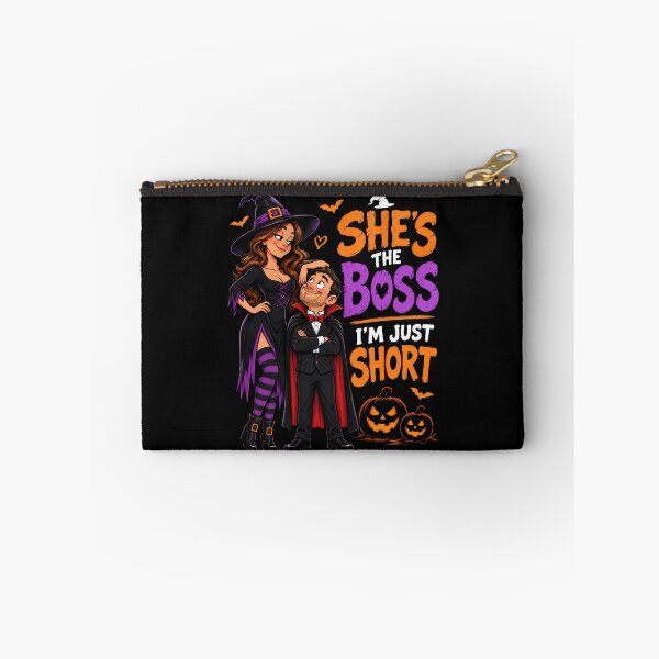 Item preview, She's The Boss I'm Just Short, Witch and Vampire Halloween Couples Design for Tall and Short Couples designed and sold by 519xdesign.