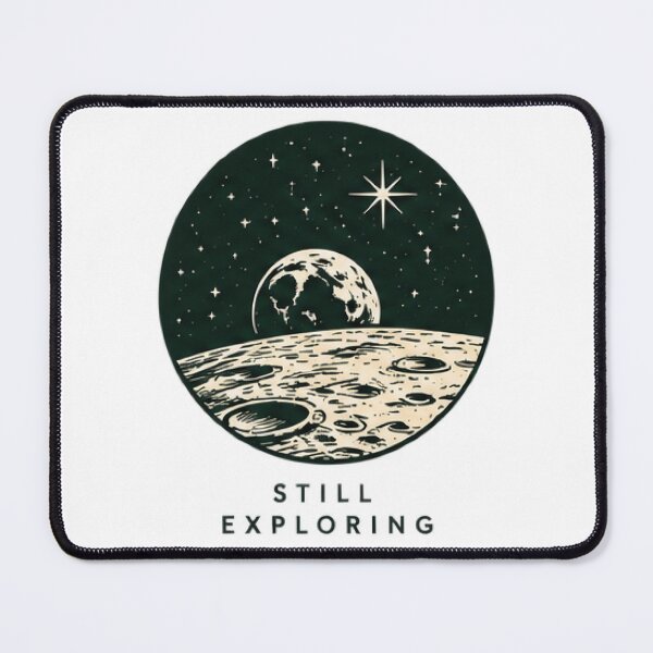Item preview, Still Exploring | Vintage Moon and Earth designed and sold by Killercrafters.