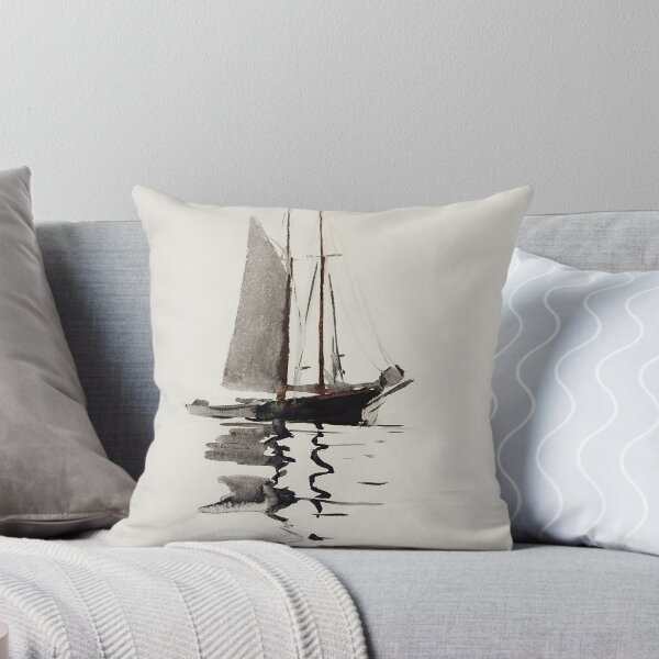 Item preview, Two-masted Schooner with Dory by Winslow Homer, 1894 designed and sold by Exhumed Archives.