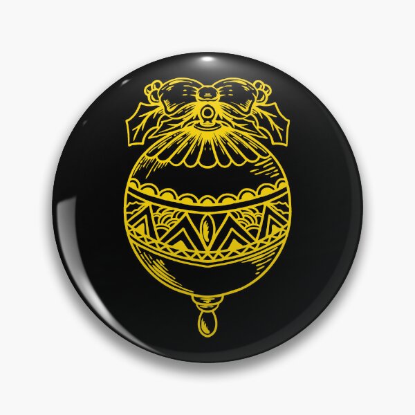 Item preview, Gold Vintage Christmas Ornament Design designed and sold by pattern-archive.