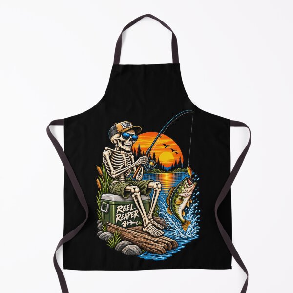 Item preview, Reel Reaper Funny Skeleton Fisherman  designed and sold by Midlife50.