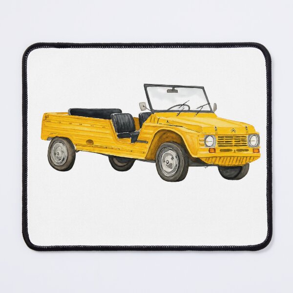 Item preview, Yellow Citroën Méhari in watercolor designed and sold by SuperMama1973.