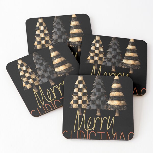 Item preview, Merry Christmas Script and Red Accent Holiday Trees Graphic   designed and sold by FaeryNuff.