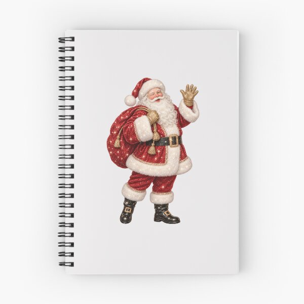 Item preview, Sparkling Santa Waving with Gift Sack designed and sold by MIRANDA CREATIVE.
