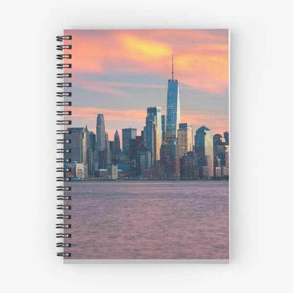 Item preview, Manhattan Pink Sunset - New York City Skyline designed and sold by DGMaxShop.
