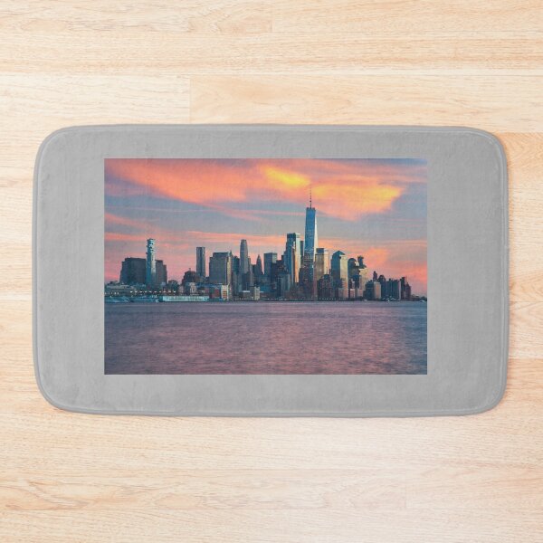 Item preview, Manhattan Pink Sunset - New York City Skyline designed and sold by DGMaxShop.