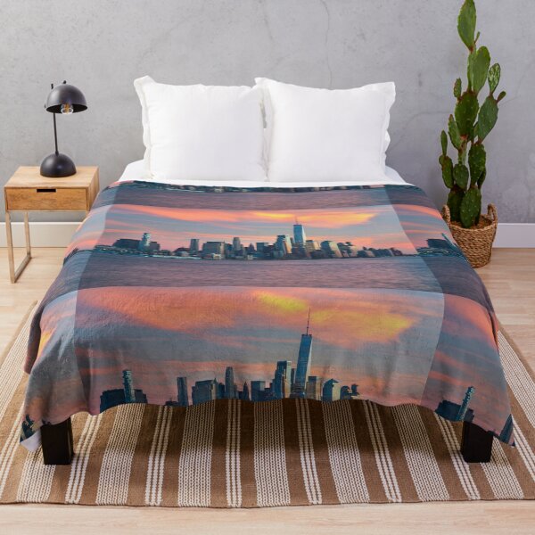 Item preview, Manhattan Pink Sunset - New York City Skyline designed and sold by DGMaxShop.