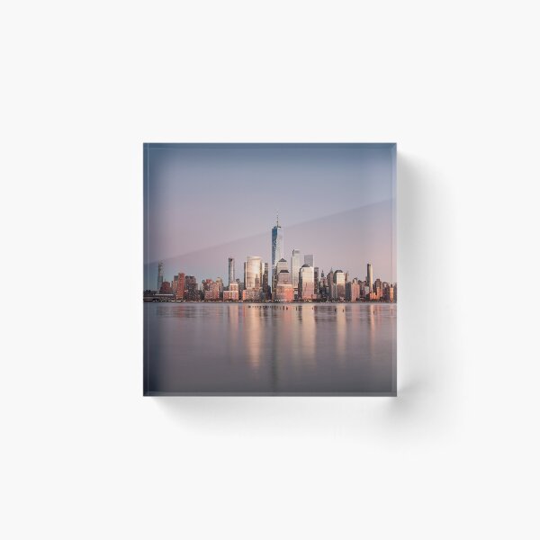 Item preview, Manhattan Pink Sunset - New York City Skyline designed and sold by DGMaxShop.