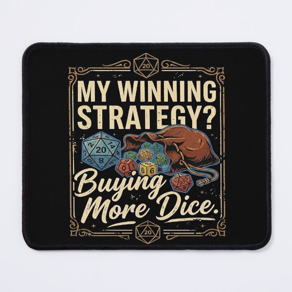 Item preview, My Winning Strategy Buying More Dice TTRPG Dice Goblin Sweatshirt designed and sold by StreetNovaInk.