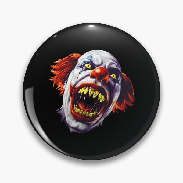 Item preview, Evil Clown With Yellow Teeth And Red Hair designed and sold by snhowkk.