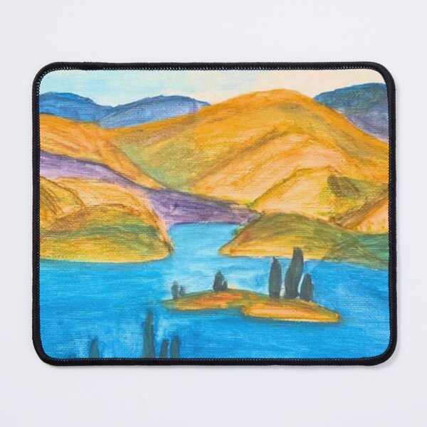 Item preview, Nature art mountains and sea (painted by hand in acrylics and gouache) designed and sold by Boy and Belugee Studio.