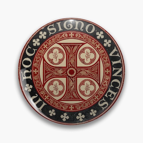 Item preview, In Hoc Signo Vinces Seal – Crimson & Onyx designed and sold by Lidra Zehcnas.