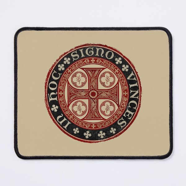 Item preview, In Hoc Signo Vinces Seal – Crimson & Onyx designed and sold by Lidra Zehcnas.