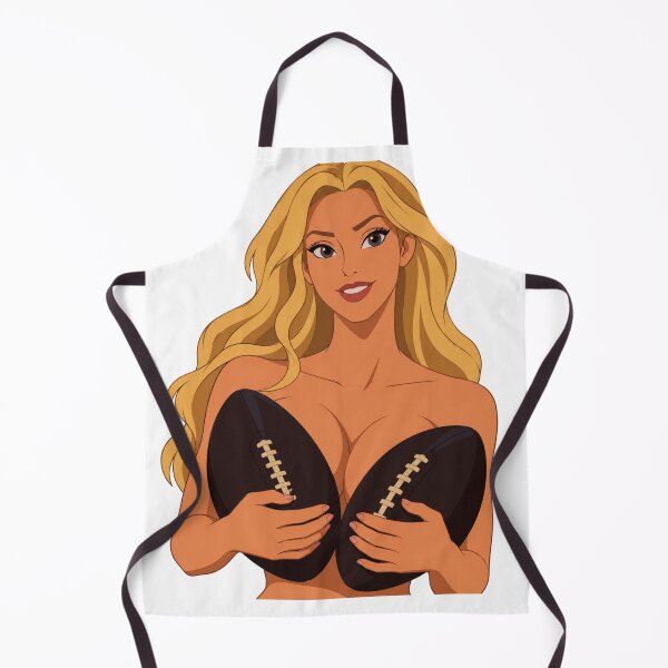 Item preview, Football Glamour – Retro American Cartoon Pin Up designed and sold by  Hollow Moon Studios..