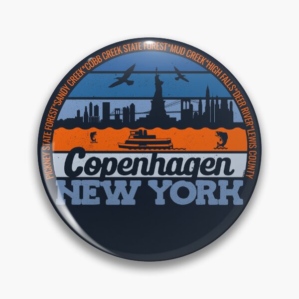 Item preview, Copenhagen New York Sunset Retro Vintage Local Pride Logo designed and sold by CRHPOD20.