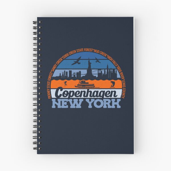 Item preview, Copenhagen New York Sunset Retro Vintage Local Pride Logo designed and sold by CRHPOD20.