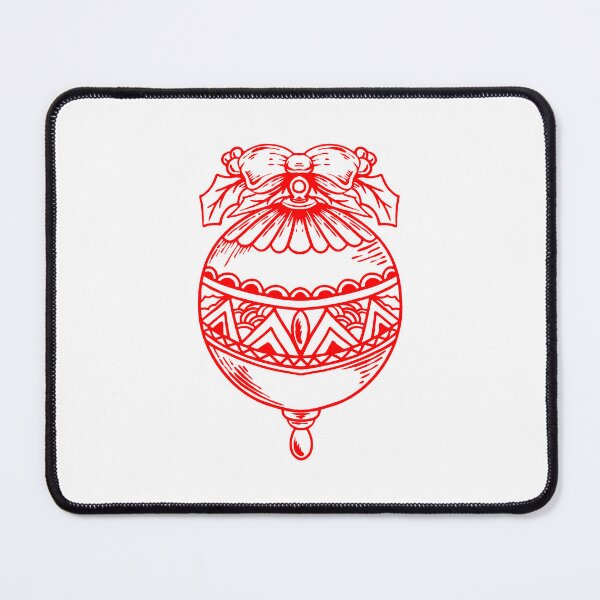 Item preview, Red Vintage Christmas Ornament Design designed and sold by pattern-archive.