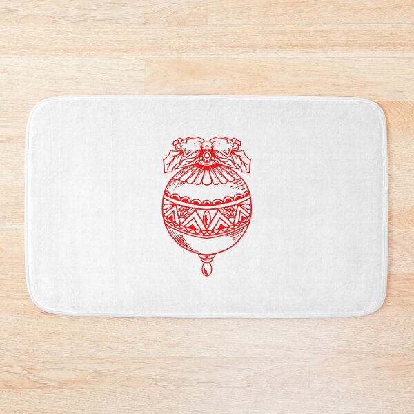 Item preview, Red Vintage Christmas Ornament Design designed and sold by pattern-archive.
