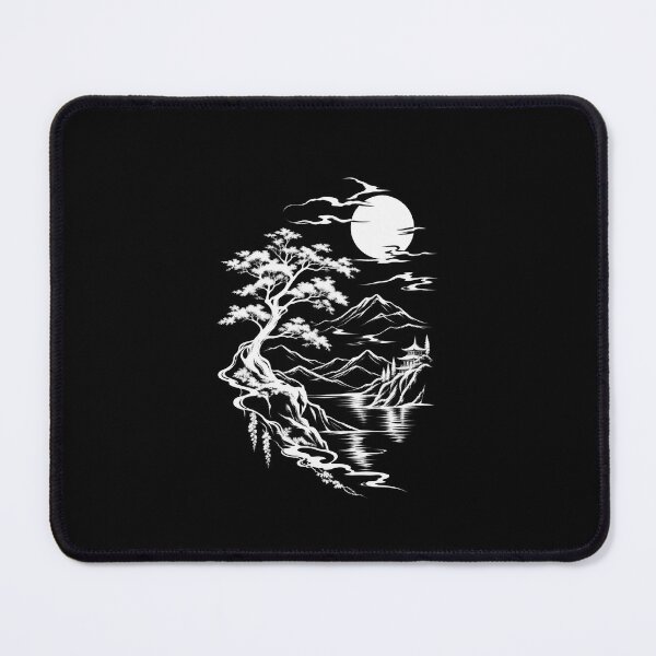 Item preview, Mystical Moonlit Mountain Landscape designed and sold by DoobleU.