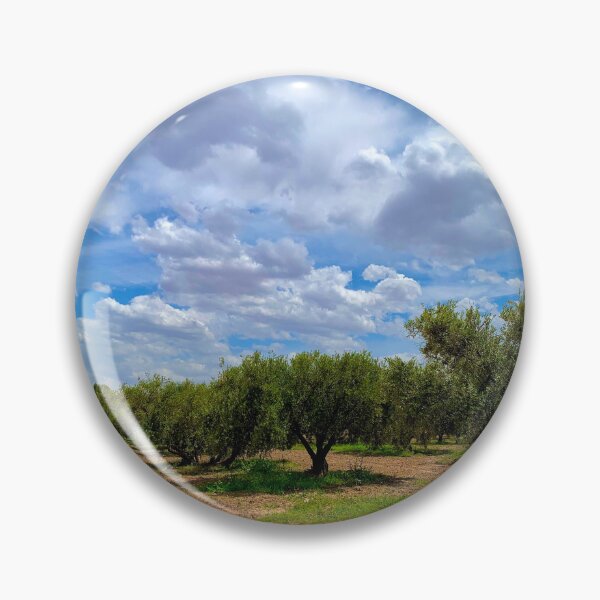 Item preview, Olive Trees Under Cloudy Sky designed and sold by sarajolmakip.