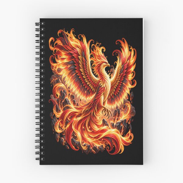 Item preview, Fire Phoenix – Fiery Fantasy Bird of Rebirth designed and sold by TroviTutto.