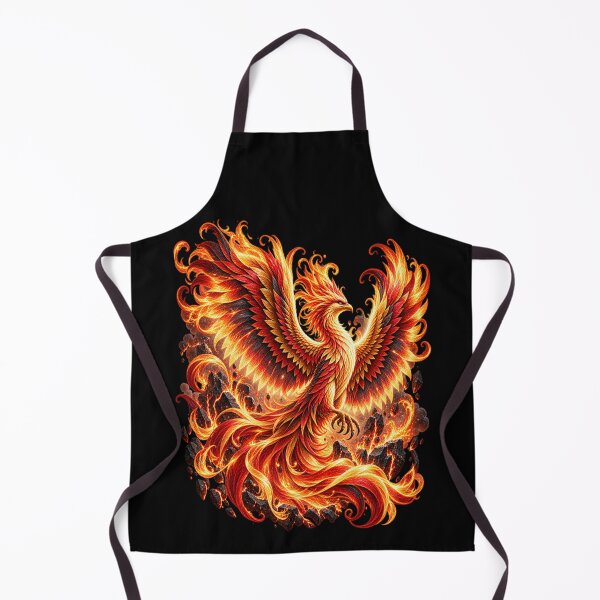 Item preview, Fire Phoenix – Fiery Fantasy Bird of Rebirth designed and sold by TroviTutto.