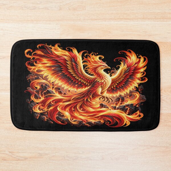 Item preview, Fire Phoenix – Fiery Fantasy Bird of Rebirth designed and sold by TroviTutto.