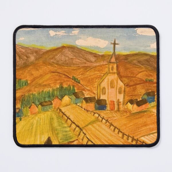 Item preview, Nature art church 1 (painted by hand in acrylics and gouache) designed and sold by Boy and Belugee Studio.